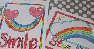 Easy stripe pattern heart coloring pages for kids. Rainbow Coloring Pages Hang Rainbows In Windows To Spread Hope And Positivity Messy Little Monster