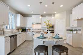 Grey kitchen walls with white cabinets and dark flooring options. Gray Floor White Cabinet Ideas Houzz