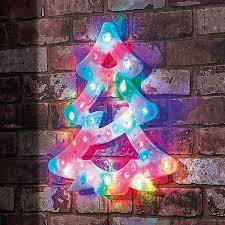 These decorations won't be a pane to put up. Multicolour Christmas Tree Window Light