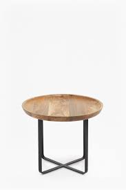 Tray metal end table side table round tray removable tray outdoor & indoor drink. Round Tray Table Collection French Connection
