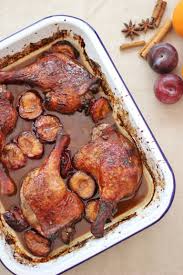 Chinese Style Duck And Plum Traybake Recipe Duck Recipes Poultry Recipes Braised Chicken