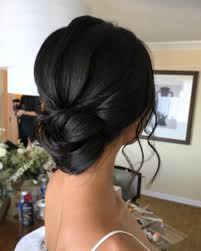 Coa On Instagram Simple And Elegant Updo With Textures It Is Hard To Show Textures On Blac Black Hair Updo Hairstyles Black Wedding Hairstyles Hair Styles