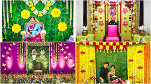 Sreemantham Decoration Ideas 2021 Traditional Baby Shower Decoration Ideas Valaikaappu Decoration Youtube