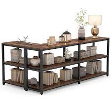 Maybe you would like to learn more about one of these? Tribesigns 70 9 Inches Extra Long Console Sofa Table Behind Couch 3 Tier Industrial Entryway Table Hallway Table Narrow Bar Table With Storage Shelves L Shaped Open Bookshelf