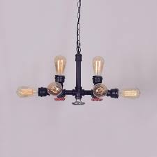 open bulb kitchen island lamp metal