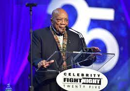 Quincy Jones More Celebs Attend Celebrity Fight Night