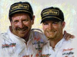 Dale Earnhardt, Ralph Dale Earnhardt, Jr. NASCAR, Giclee print