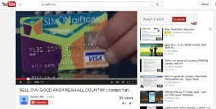 Criminals just type in the stolen card numbers when they want to buy something. Google Earns Ad Money Off Youtube Videos Hawking Stolen Credit Cards Says Watchdog Group