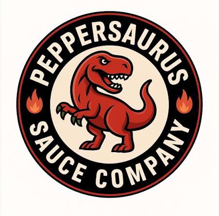 Peppersaurus Sauce Company logo