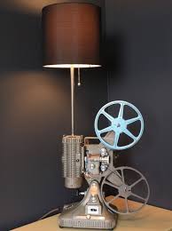 Vintage 8mm Projector Industrial Table Lamp Id Lights Vintage Table Lamp Industrial Table Lamp Creative Lamps