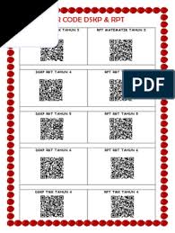 Dapatkan rpt pj tahun 5 2021. Qr Code Dskp