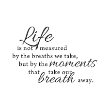 Moments That Take Our Breath Away Mount Wall Decal Lifestyle Quotes Words Meaningful Quotes