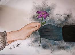 sunshine by sunshine mydrawing رسومات drawing art girl pictureرسم صور خلفيات hands flowers photography