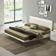 Eleanor White High Gloss Floating Double Bed Ebay Bed Bed Styling Double Beds