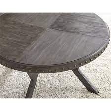 Bowery Hill Round Coffee Table In Weathered Gray Bh 1647805 Choose from contactless same day delivery, drive up and more.