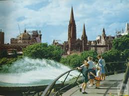 Southgate melbourne | restaurant and shopping precinct in the heart of southbank, melbourne. Southgate Fountain And Melbourne Skyline C1958 Victorian Places