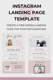 Start with a blank design or use premade template. Instagram Landing Page Canva Template No Website Required Etsy Video Video In 2021 Instagram Link In Bio Landing Page Instagram Bio