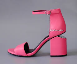 Needs some tlc on heels. Alexander Wang Abby Neon Leather Cutout Heel Sandals Shoes Bubblegum 35m For Sale Online Ebay