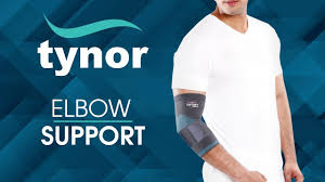 how to wear tynor elbow support for firm compression warmth support to the forearm elbow