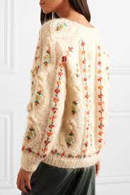 « embroidery name patches embroidery paper perforated ». Must Have Mes Demoiselles Chelsea Embroidered Cable Knit Mohair Blend Cardigan Knit Fashion Knitting Inspiration Knitting Blogs