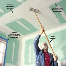 Sheetrock, also known as drywall, is a type of plaster surface used to provide a durable and sturdy surface for interior and exterior walls. How To Sand Drywall Drywall Drywall Installation Drywall Tape
