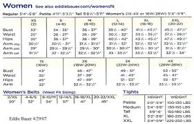 15 Skillful Eddie Bauer Size Charts