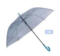Transparent Plastic Umbrella with Long Handle and Automatic ...