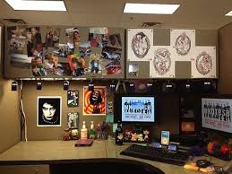 A Cubicle Of Nerdy Goodness Cubicle Decor Cubicle Shelves Cubicle