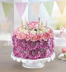 From one to one hundred, a festive birthday flower cake will help to start the party! Birthday Wishes Flower Cake Pastel Portland Oregon Florist Nancy S Floral Gresham Or