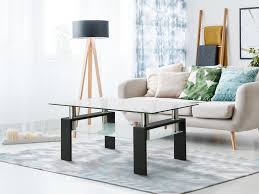 Do you want to worry about a spilled drink on a wood coffee table or a. Glass Coffee Table Living Room Double Layer Square Rectangle Clear Tea Table Modern Side Center Tables For House Furniture Cafe Tables Aliexpress