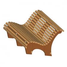 The simplistic design of this garden bench makes it perfect for a small garden or patio. Contoured Park Bench Plan Craftsmanspace
