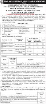 Tnusrb online, tnusrb notification 2021 for recruitment of police constable, jail warder and fireman vacancy has. Tnusrb Si Recruitment 2020 Tn Police Si Taluk Online Application Form