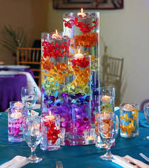 Images Mywedding Com 710 800 Rainbow Wedding Centerpieces Rainbow Wedding Theme Rainbow Wedding