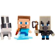 Minecraft Build A Mini 3 Pack Pack Steve With Frostwalker Boots Vindicator Toast Walmart Com Minecraft Mini Figures Minecraft Characters Minecraft