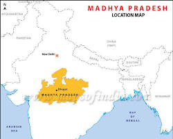 Madhya Pradesh India map