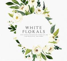 Watercolor Floral Clip Art Floral Frame Small Set Individual Png Files Hand Painted Wedding Design Bohemian Rustic Acuarela Floral Clipart De Flor Flores Acuarela