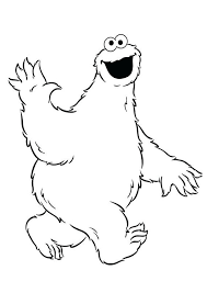 We can make out from his name, cookies are his favorite food, something which kids love too. Coloring Pages Cookie Monster Coloring Page For Kids