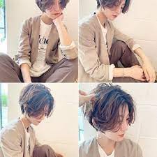 ハンサムショート パーマ 女性らしいショートにしたい 動きのあるショートにしたいとオーダーを多く頂きます 外ハネと内巻きのパーマをmixさせて 毛束の動きにお洒落感を出しました スタイリングはn バームをつけるだけ hair