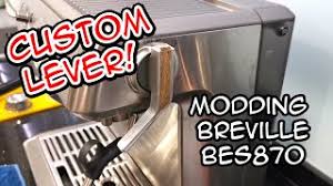 New breville bes870bss barista stainless steel express coffee machine. Custom Steam Lever Breville Barista Express Bes870 Youtube