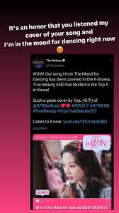 I'm in the mood for dancing is a single by the irish pop group the nolan sisters (later to become the nolans). Ig Update Yuju In 2021 Instagram Story Voice Type True Beauty