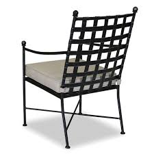 Provence Outdoor Dining Chair Outdoor Dining Chairs Beige Cushions Metal Dining Chairs