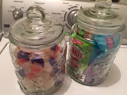 How did tide pod eating go viral? Put Tide Pods And Laundry Samples In Glass Jars Ditch Bulky Bags For An Alternative Cute Upgrade For Your Laundry Laundry Samples Glass Jars Diy Organization