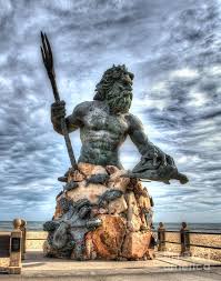 The king neptune statue is a virginia beach oceanfront icon. King Neptune Virginia Beach Photograph By Greg Hager