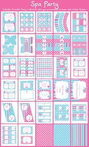 Spa Birthday Party Invitation Decorations Printable Templates Etsy In 2021 Spa Birthday Party Invitations Spa Birthday Parties Spa Party