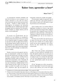 Estamos interesados en hacer de este libro libro el libro que nadie debe leer pdf uno de los libros destacados porque este libro tiene cosas interesantes y puede ser útil para la mayoría de las personas. Pdf Saber Leer Aprender A Leer