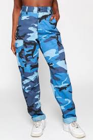Sky Blue Camo Cargo Pants Blue Cargo Pants Camo Outfits Blue Camo Pants