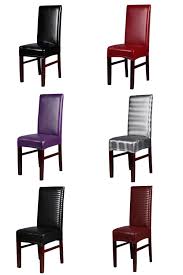 Visit To Buy Office Chair Cover Spandex Stoelhoezen Eetkamer Elastic Coffee Color Leather Pu Chair Cover With Images Office Chair Cover Cheap Chair Covers Chair Cover