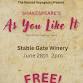 A Play in the Vineyard: Rooted Voyageurs Presents As You Like It