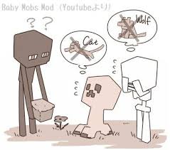 Baby Mobs Minecraft Mobs Minecraft Art Minecraft Drawings