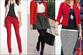 Renklerin birbiri ile uyumu hakkında yazdığımız blog yazımızı mutlaka göz atın. Kirmizi Giymenin Puf Noktalari